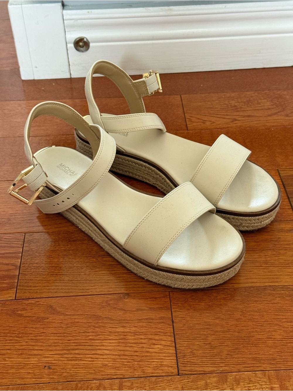 Michael Kors Beige Leather Sandals